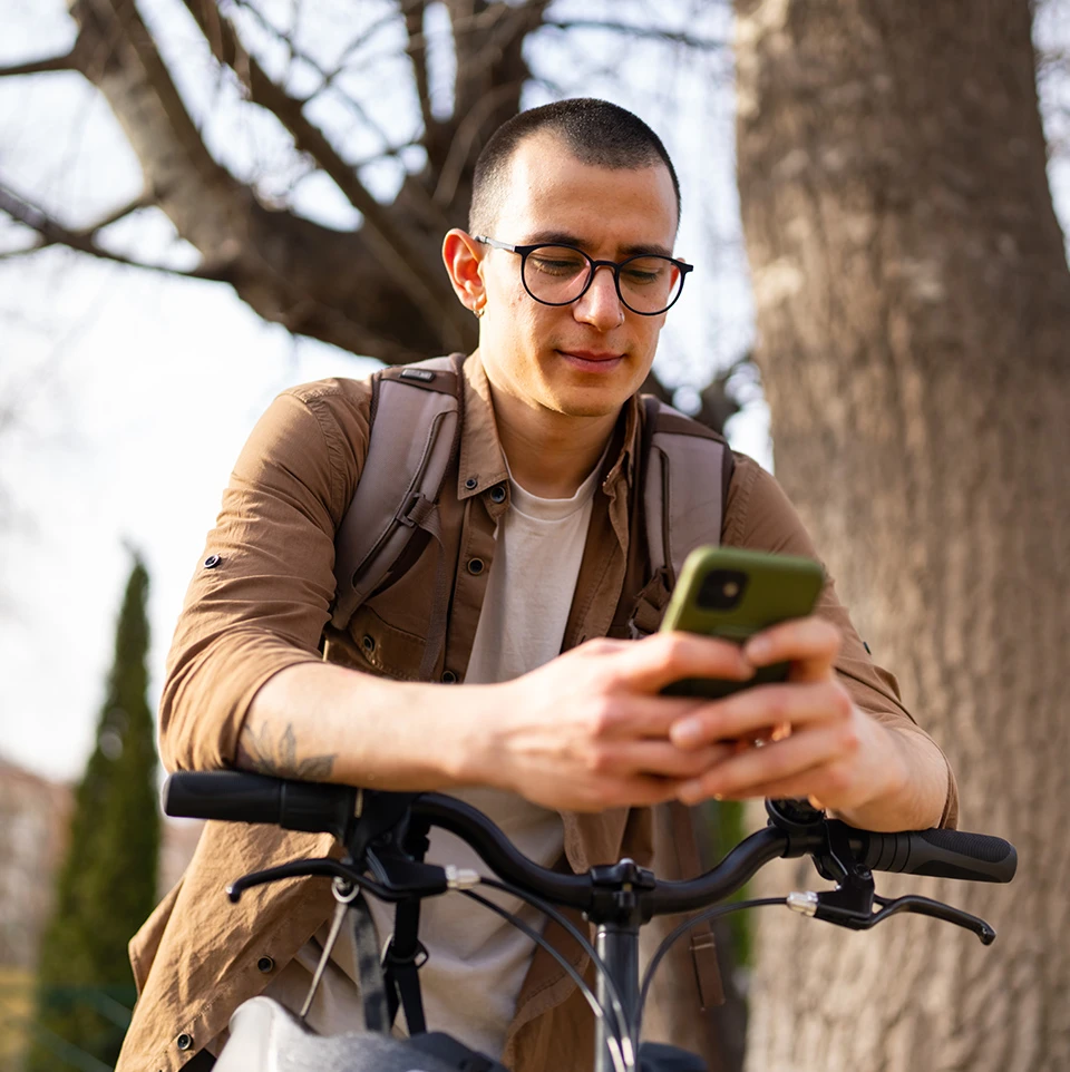 Use our banking app to track your balance