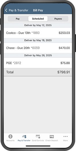 Use our banking app to help prevent check fraud