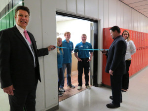 cutting the ribbon on our new student branch