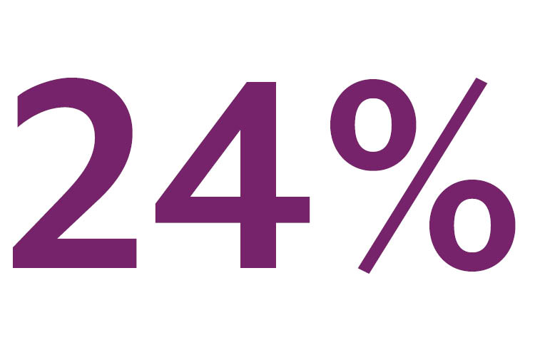 24%