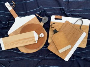 Upcycled wood charcuterie board