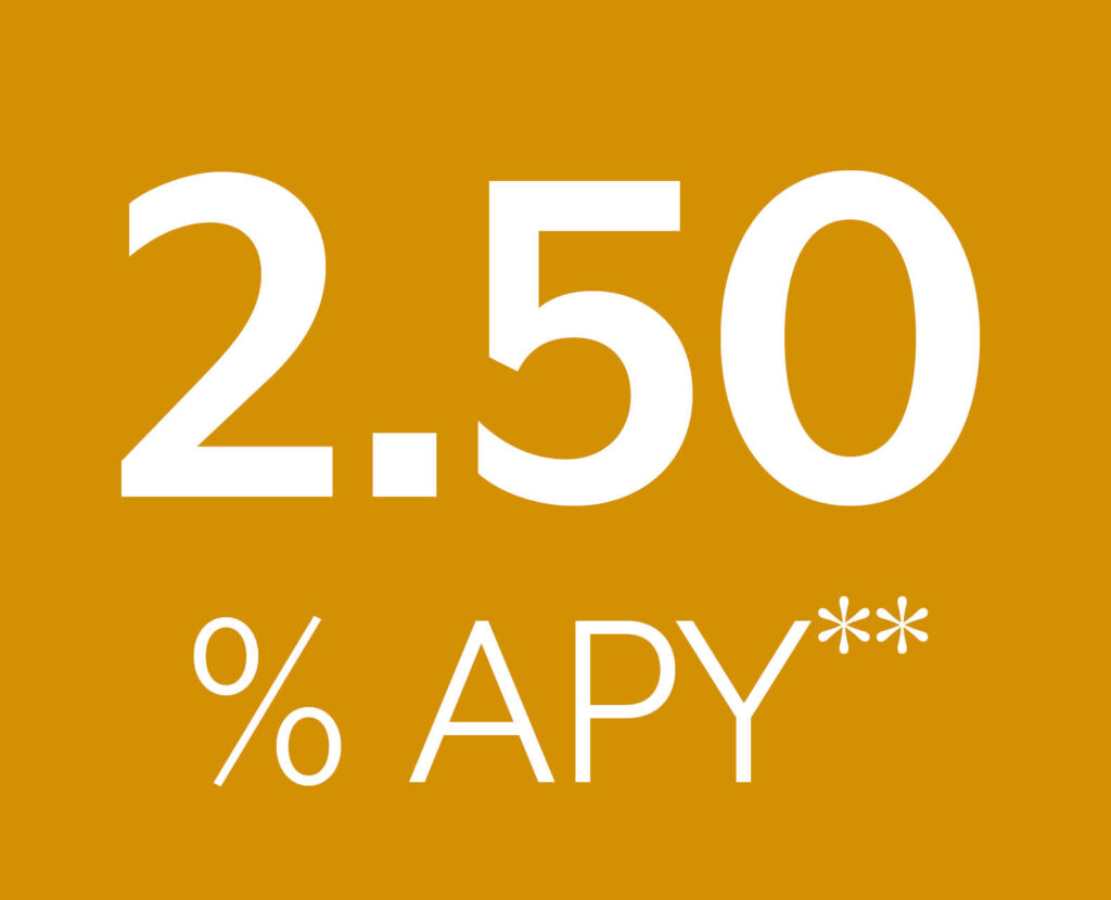 2.50% APY** in harvest color