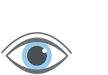 icon of eye with blue iris