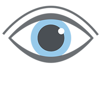 icon of eye with blue iris